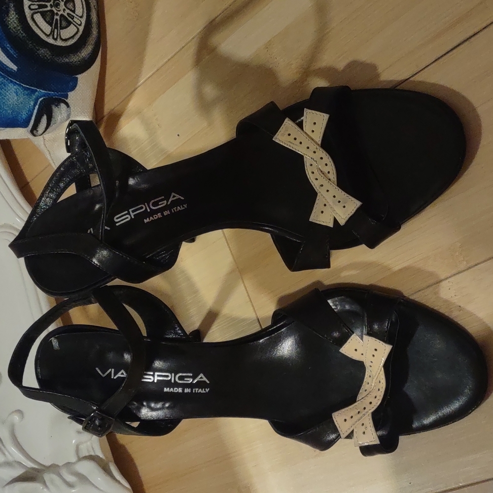 Black via spiga Italian genuine heels